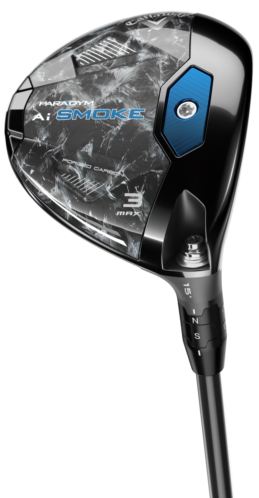 Callaway Paradym Ai Smoke MAX 15* 3 Wood Stiff Mitsubishi Tensei AV Blue 65 Val