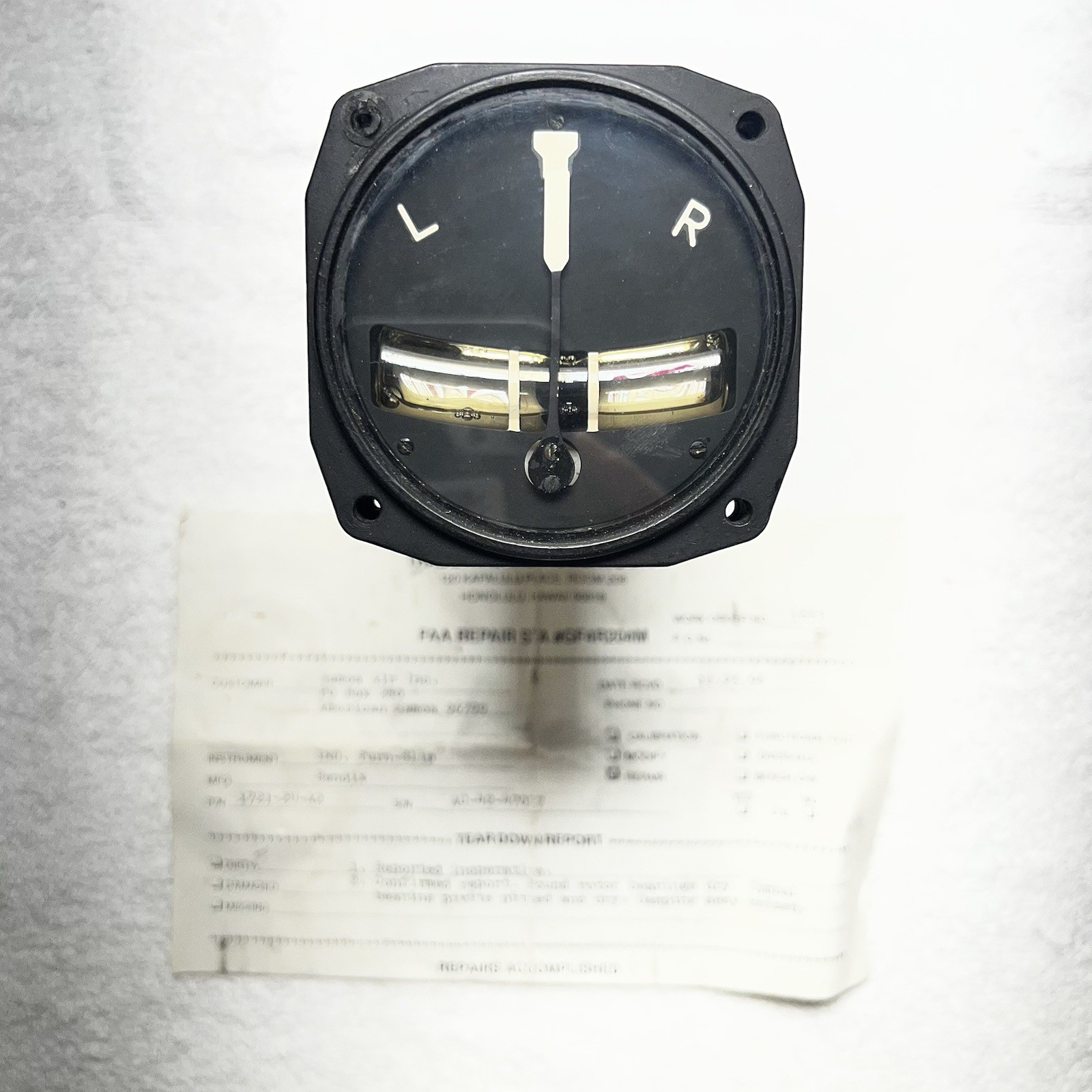 Vintage Bendix Pioneer Turn and Bank Indicator P/N 1721-2U-A2 Repaired Vintage Bendix Pioneer Turn and Bank Indicator P/N 1721-2U-A2 Repaired