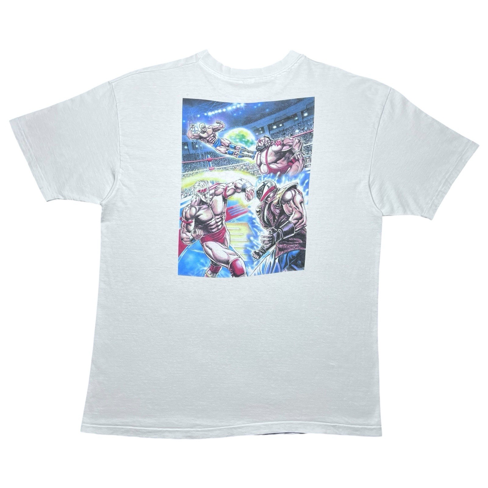 Vintage 1994 Muscle Bomber Ring Of Destruction Slam Masters Capcom T-Shirt XL Vintage 1994 Muscle Bomber Ring Of Destruction Slam Masters Capcom T-Shirt XL
