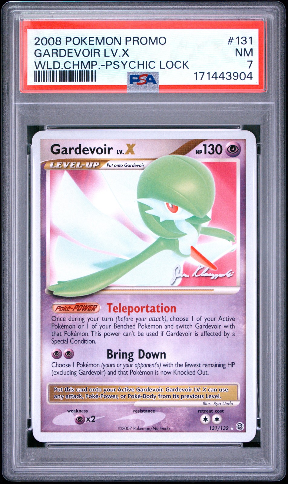 PSA 7 Gardevoir Lv.X #131 2008 Pokemon World Championships Promo 171443904