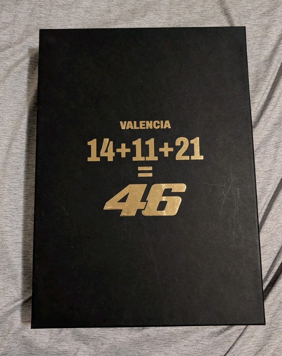 VALENTINO ROSSI VALENCIA LIMITED EDITION T-SHIRT BOXED WITH HAND SIGNED CARD VALENTINO ROSSI VALENCIA LIMITED EDITION T-SHIRT BOXED WITH HAND SIGNED CARD