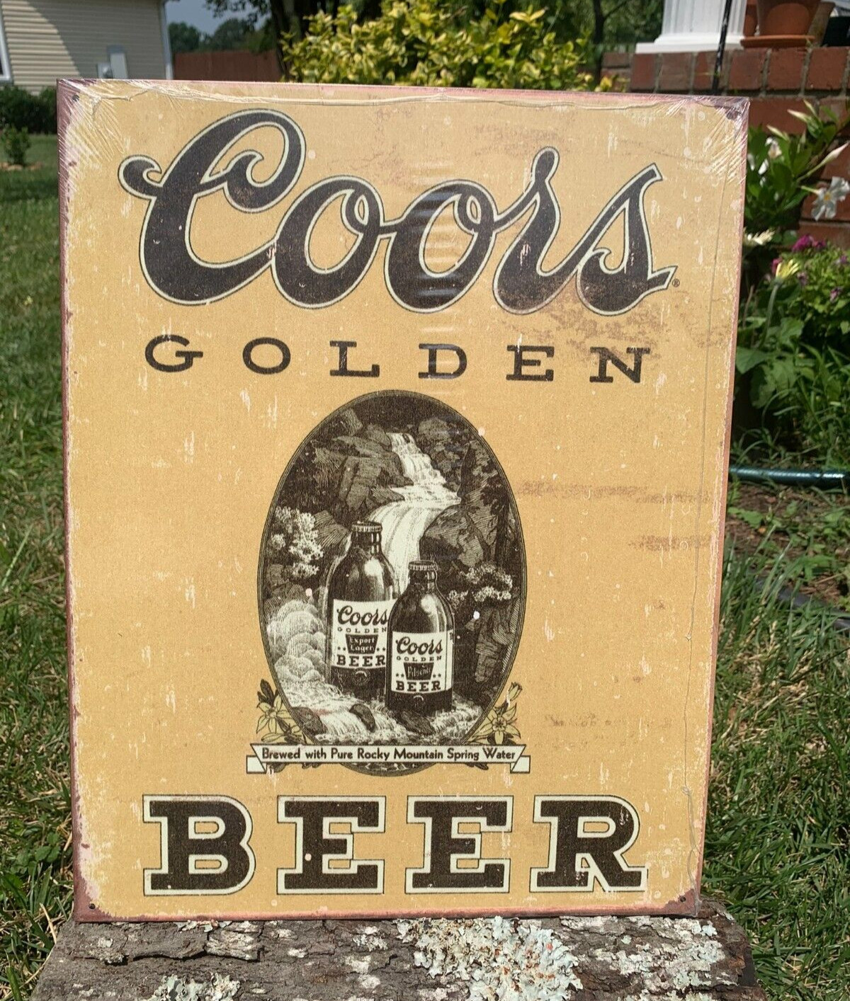 Vintage Coors Golden Beer Tin Metal Sign Old Original Logo Bottles Vintage Coors Golden Beer Tin Metal Sign Old Original Logo Bottles