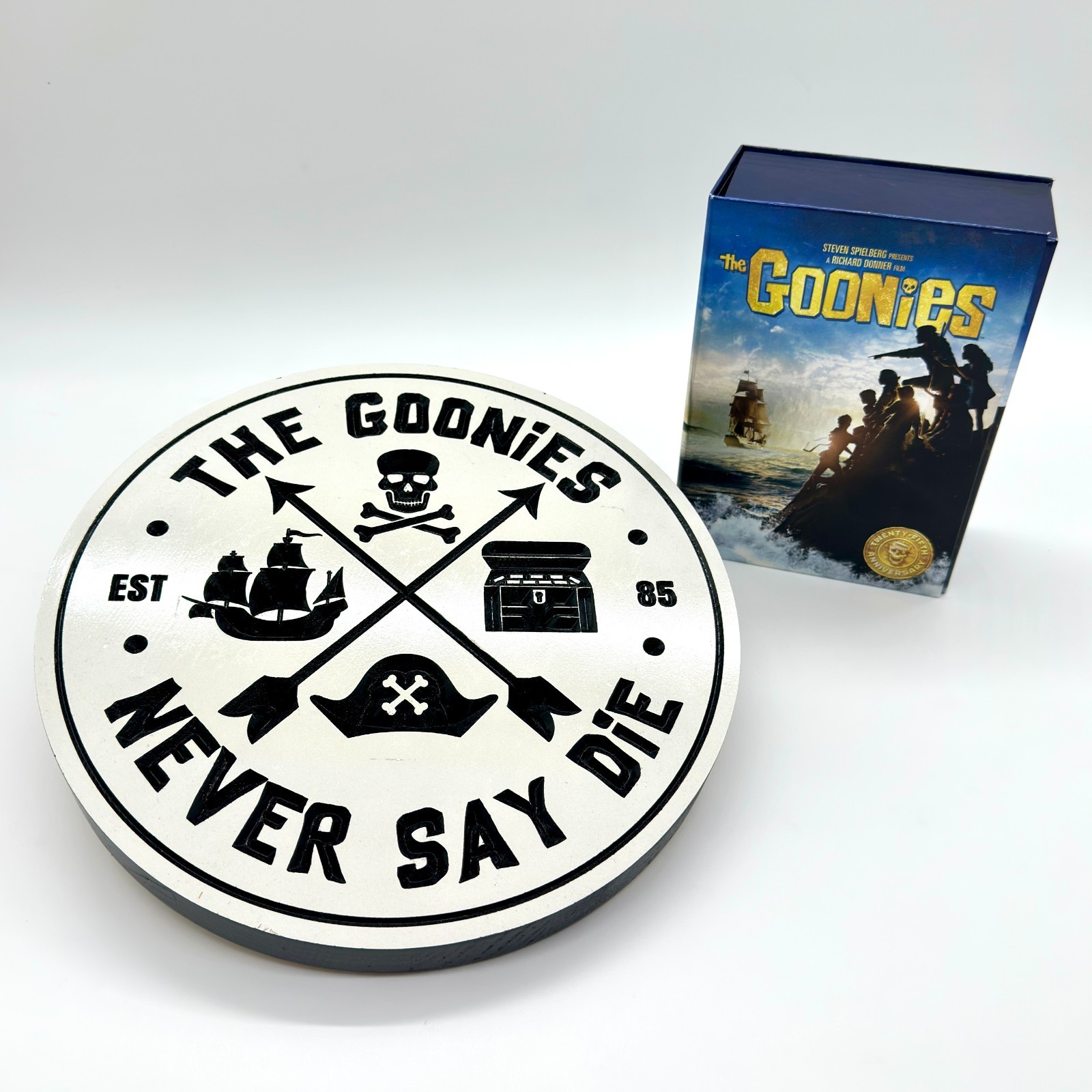 The Goonies 25th Anniversary Box Set Blu-ray Board Game Bundle with Custom CNC W