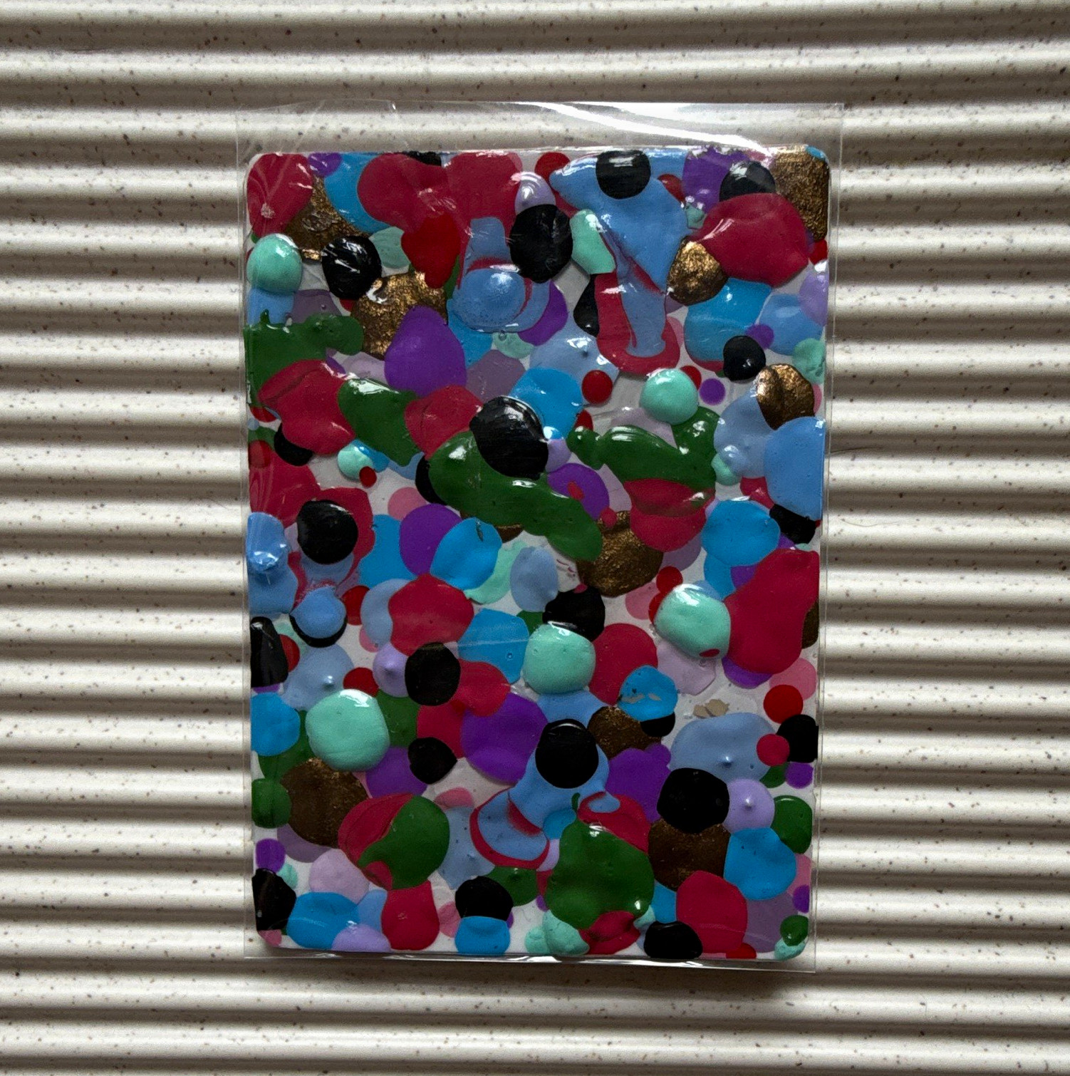 ACEO/ATC original abstract acrylic painting - Polka Dot Study 3 ACEO/ATC original abstract acrylic painting - Polka Dot Study 3