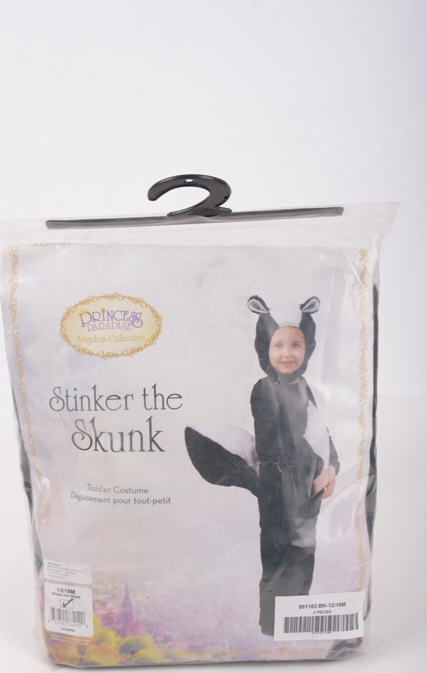 Princess Paradise Stinker the Skunk Unisex Childs Halloween Costume 12-18 Mo New Princess Paradise Stinker the Skunk Unisex Childs Halloween Costume 12-18 Mo New