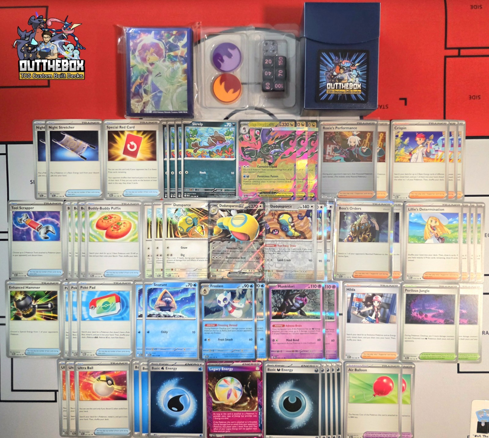 Mega Dragalge Ex & Froslass - Pokémon TCG - OutTheBoxTCG Custom \