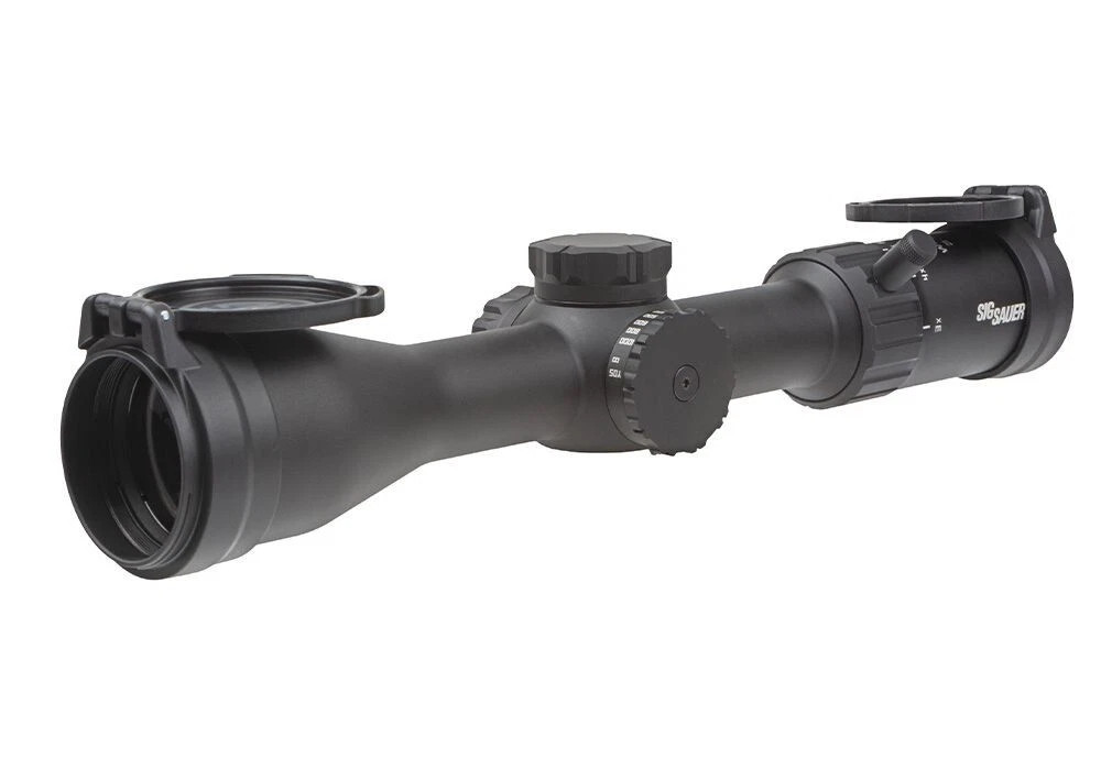 SIG SAUER Whiskey4 3-12x44mm Scope 30mm Tube SFP Quadplex Reticle - SOW43003