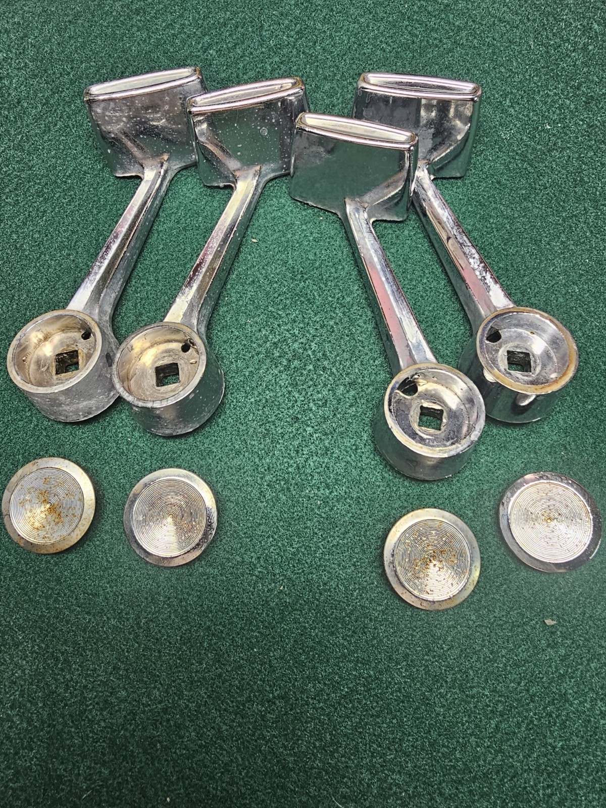 1960 1961 1962 Chrysler Interior Door Handles Lot Of 4 1960 1961 1962 Chrysler Interior Door Handles Lot Of 4