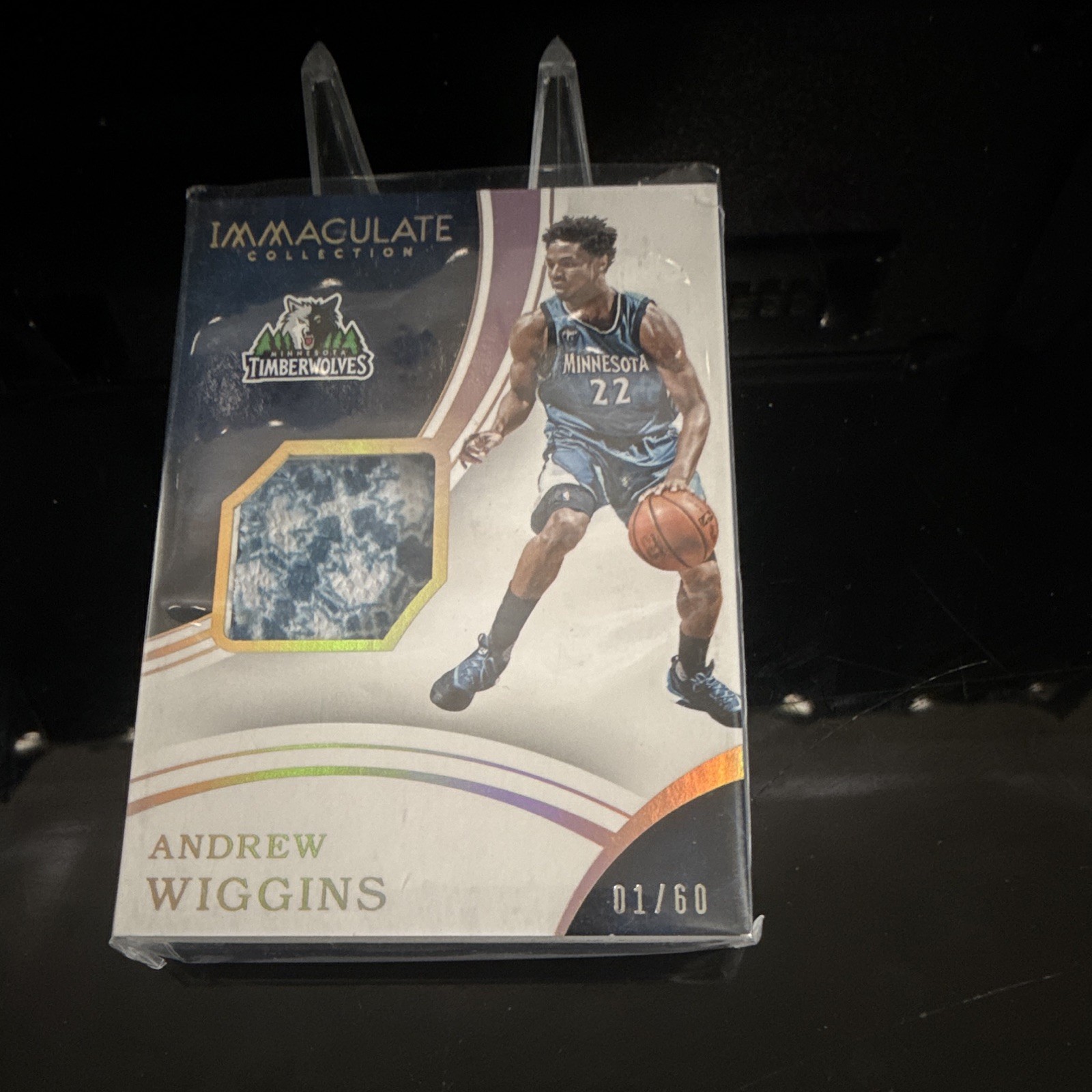 Panini 2015-16 Immaculate Andrew Wiggins Timberwolves Sneaker Swatches #6 01/60 Panini 2015-16 Immaculate Andrew Wiggins Timberwolves Sneaker Swatches #6 01/60