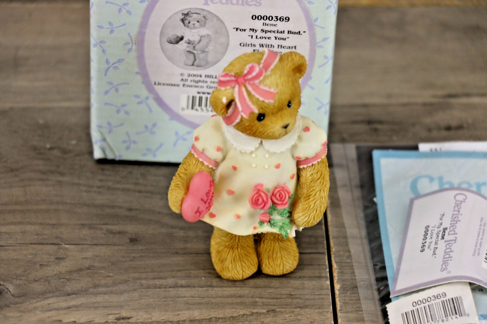 RARE Cherished Teddies Ilene 0000369 Abbey Press Exclusive 2004 Box Papers
