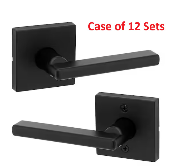 *12-Sets* Kwikset Halifax Passage Handle Matte Black 97200-871 Non-Locking *12-Sets* Kwikset Halifax Passage Handle Matte Black 97200-871 Non-Locking