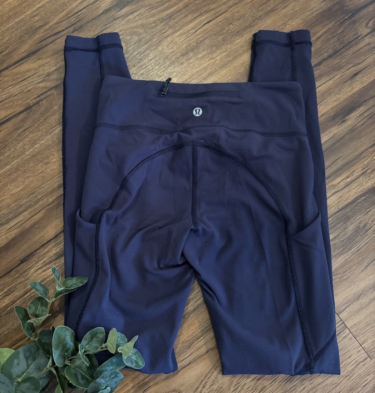 Lululemon Athletica Womens 2 Rival Pace Leggings Navy Blue Lululemon Athletica Womens 2 Rival Pace Leggings Navy Blue