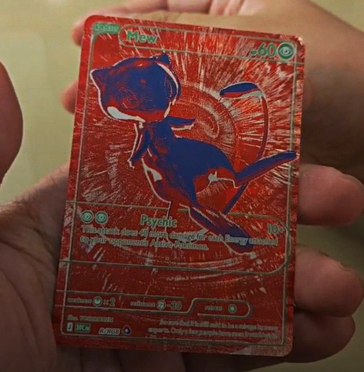2026 Pokemon 30th Celebration Set Red Mew #R/RRGB - RAW