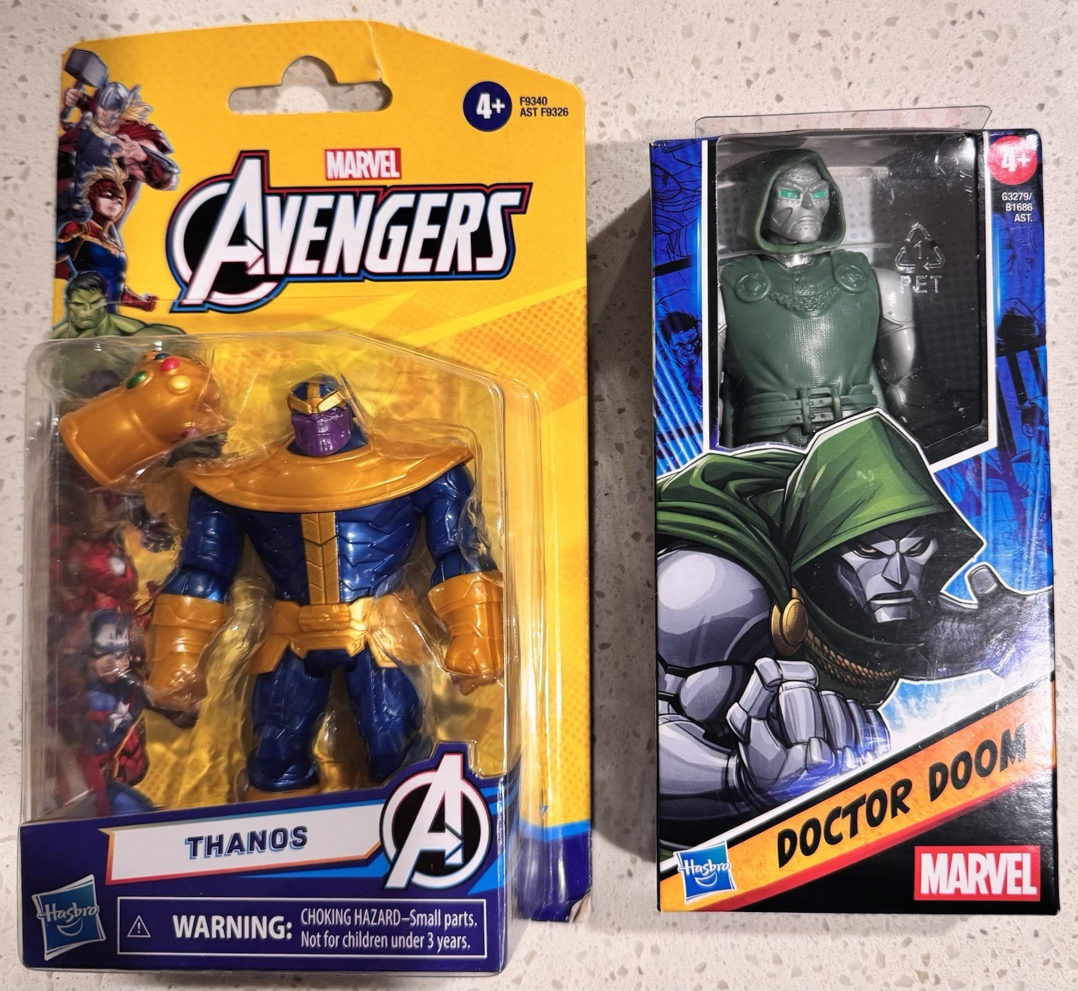 Marvel Avengers Thanos & Doctor Doom Hasbro Action Figure Lot