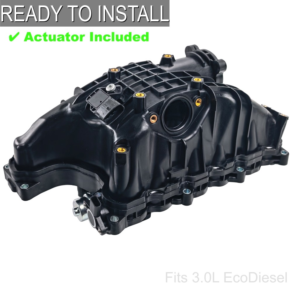 New Intake Manifold with Actuator 68490098AA For Jeep Ram 3.0L Diesel V6 14-23 New Intake Manifold with Actuator 68490098AA For Jeep Ram 3.0L Diesel V6 14-23