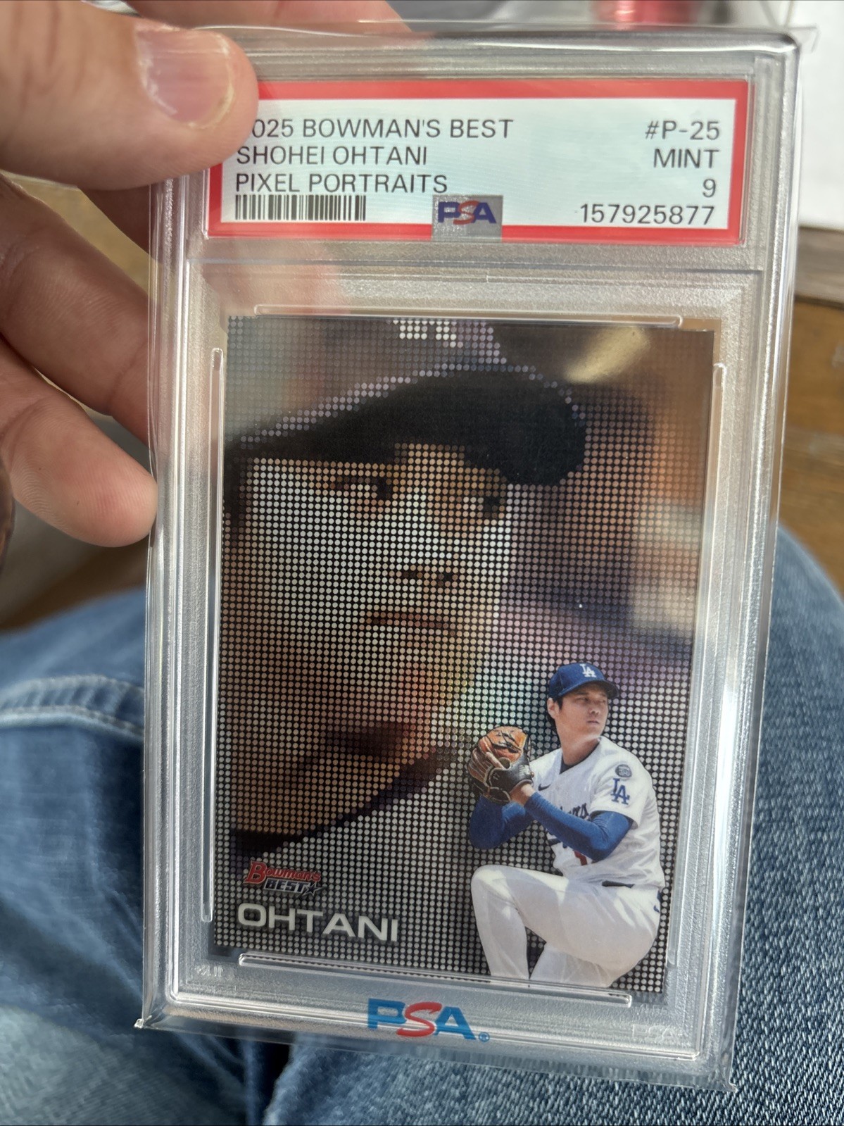 2025 BOWMAN\'S BEST SHOHEI OHTANI PIXEL PORTRAITS #P-25 PSA 9 Dodgers 2025 BOWMAN\'S BEST SHOHEI OHTANI PIXEL PORTRAITS #P-25 PSA 9 Dodgers