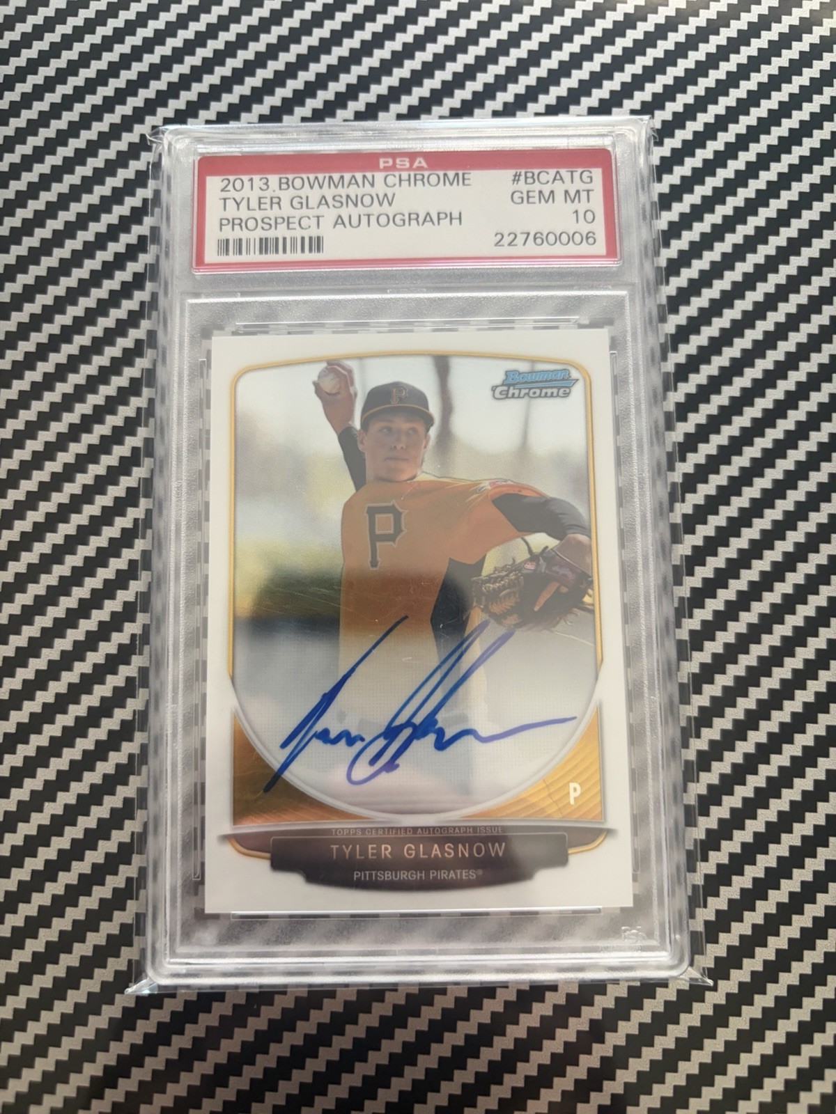 2013 Bowman Chrome Prospects Autographs Tyler Glasnow Auto 2013 Bowman Chrome Prospects Autographs Tyler Glasnow Auto