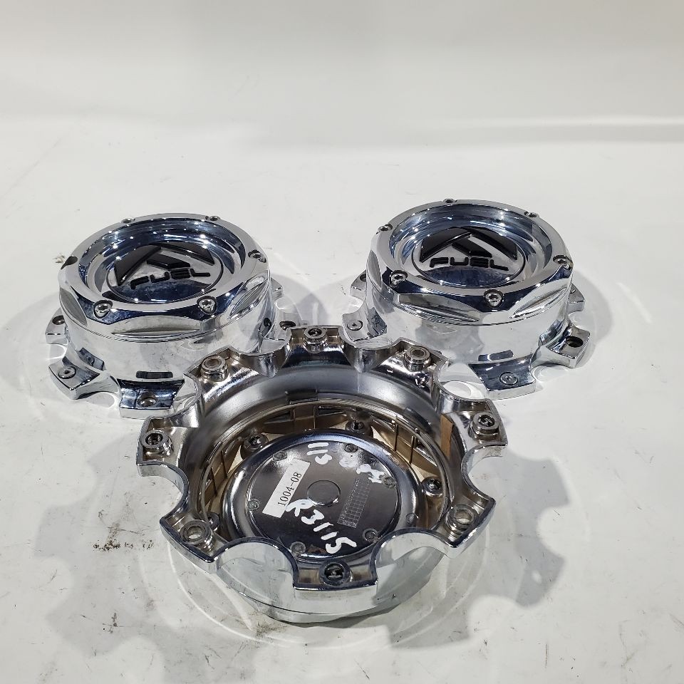 2005 Hummer H2 OEM 3 Chrome Fuel Caps With Screws 1004-08