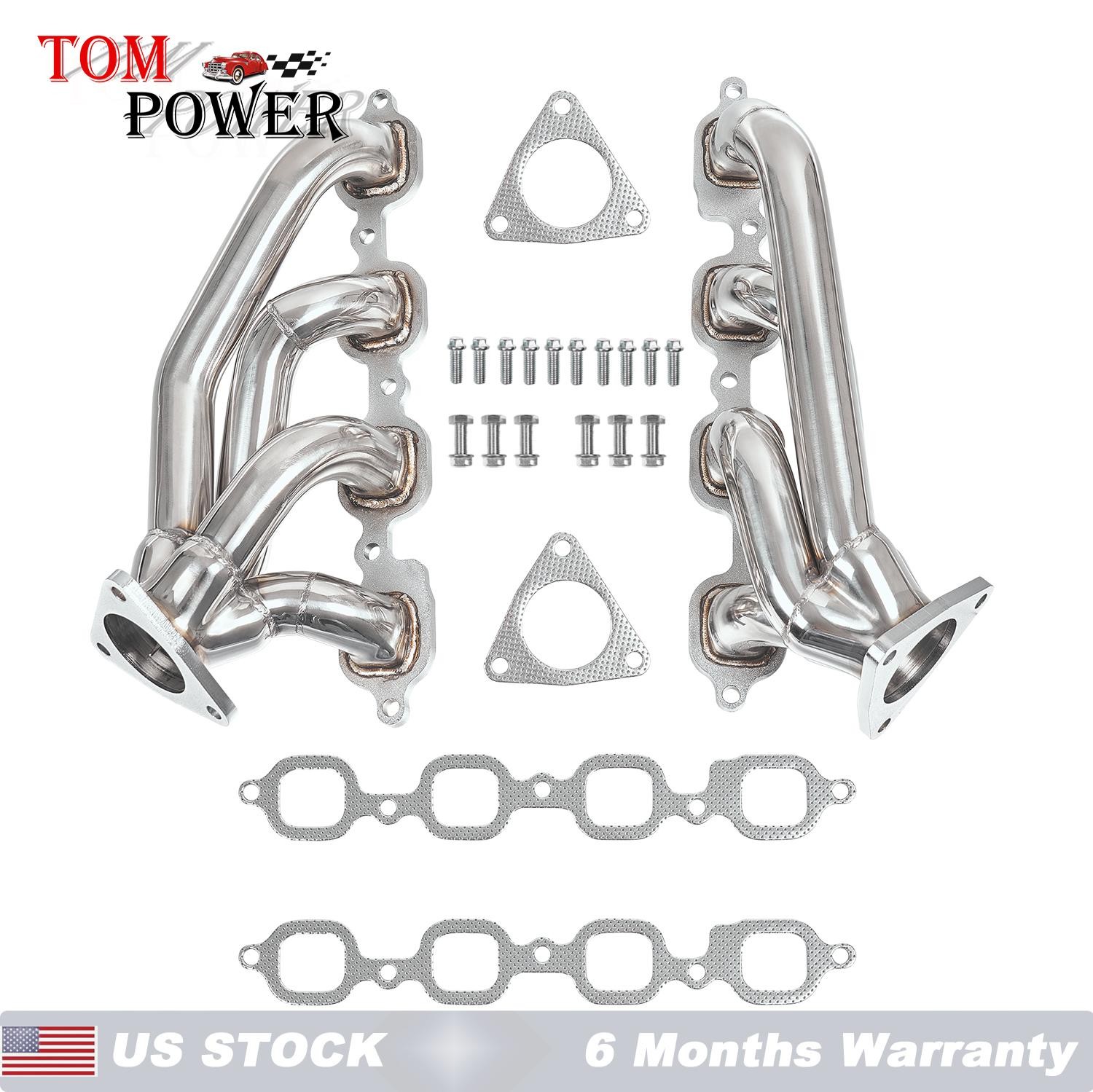 Shorty Headers for 2014-2015 Chevy GMC Pickup 5.3L 6.2L Silverado Tahoe Yukon LT