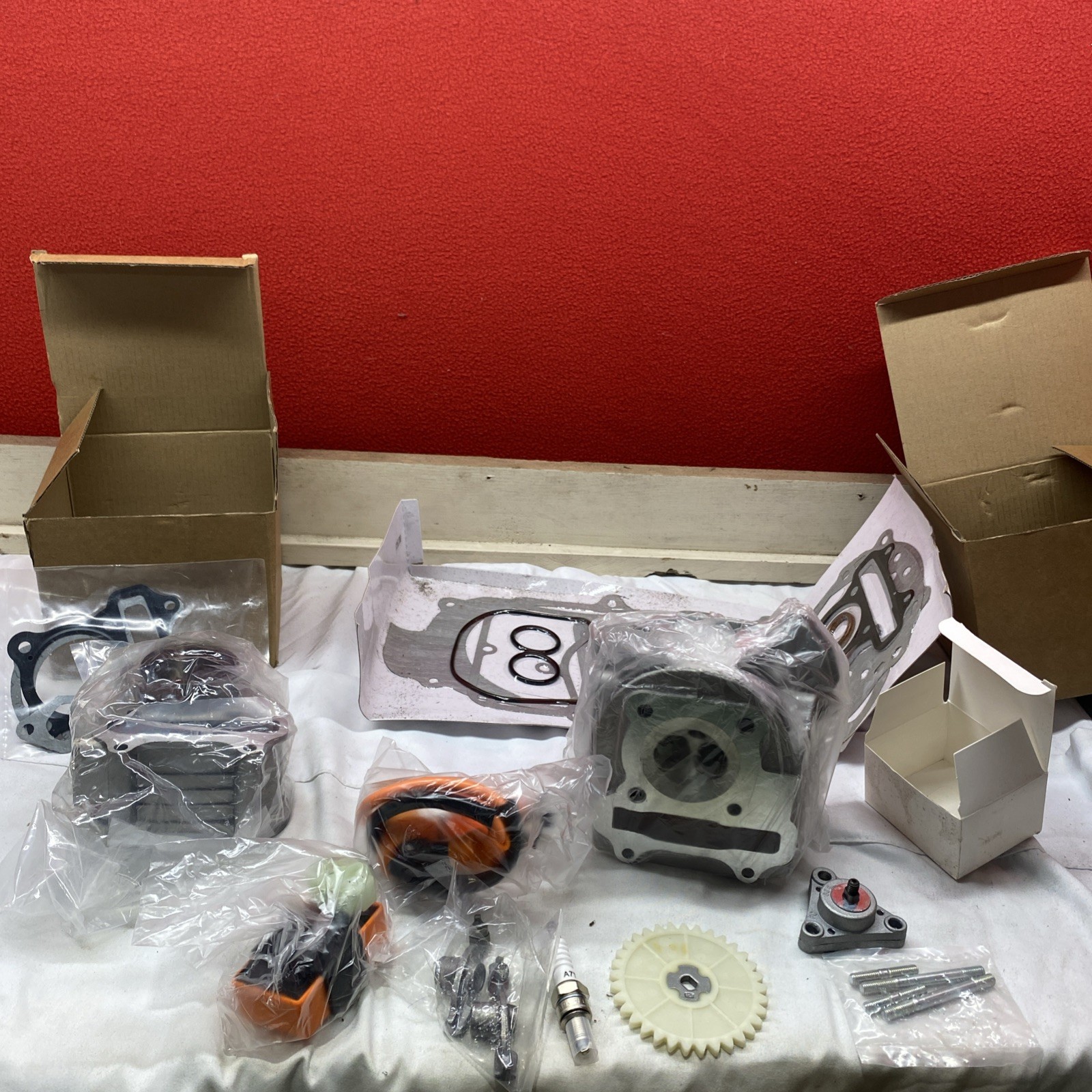 GY6 50mm Big Bore Cylinder Kit 64mm Valves + CDI Coil For 139QMB 1P39QMB GY6 50mm Big Bore Cylinder Kit 64mm Valves + CDI Coil For 139QMB 1P39QMB