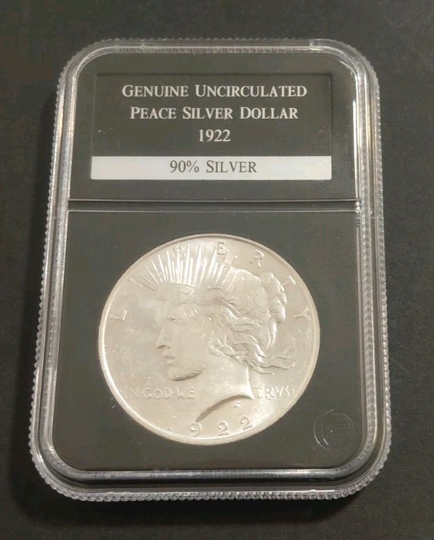 Genuine Uncirculated Peace Silver Dollar 1922 Genuine Uncirculated Peace Silver Dollar 1922