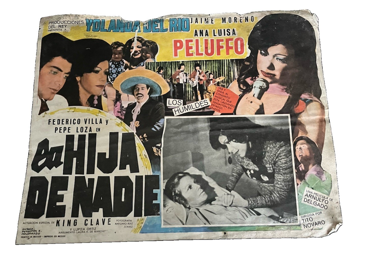 La Hija de Nadie Original 1979 Vintage Mexican Movie Lobby Card Rare Find La Hija de Nadie Original 1979 Vintage Mexican Movie Lobby Card Rare Find