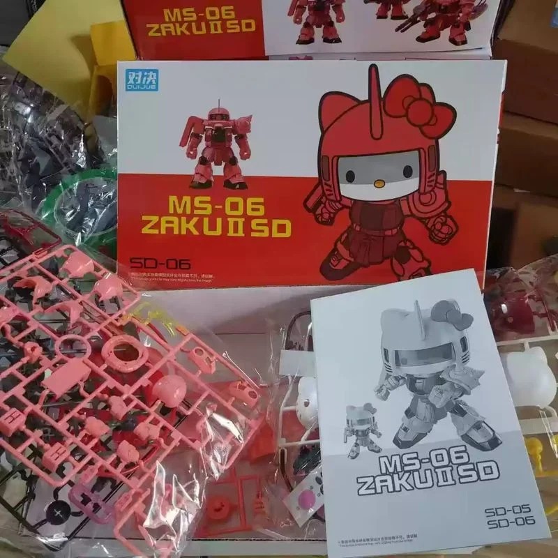 Standard Hello Kitty x RX-78-2 Gundam Figure Model Kit USA