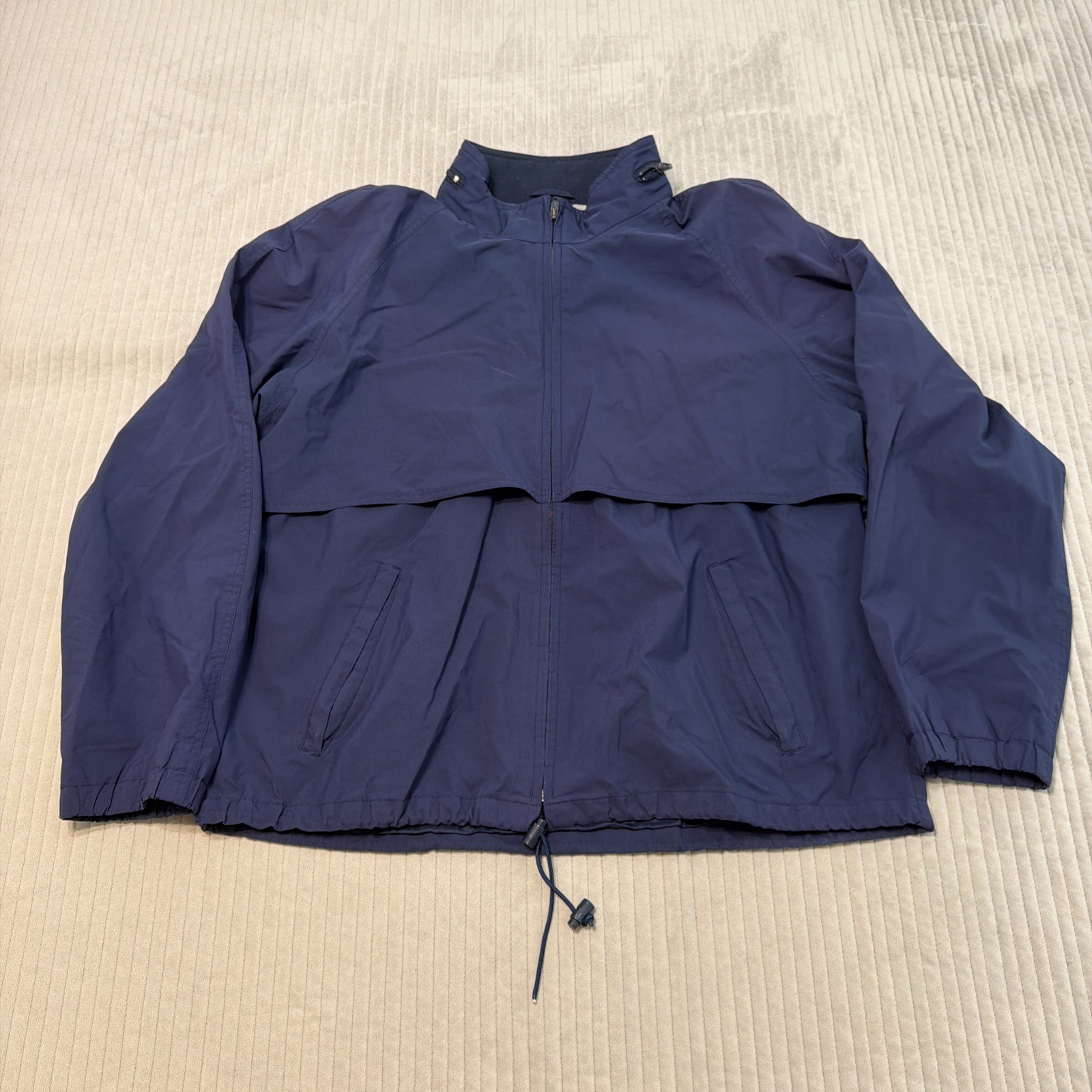 Vintage Eddie Bauer Men\'s XL Nylon Windbreaker Blue Packable Missing Hood Vintage Eddie Bauer Men\'s XL Nylon Windbreaker Blue Packable Missing Hood