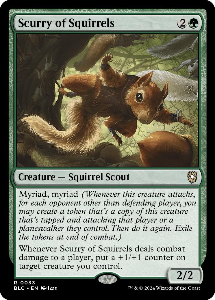 MTG Scurry of Squirrels [Bloomburrow Commander] Near Mint Magic