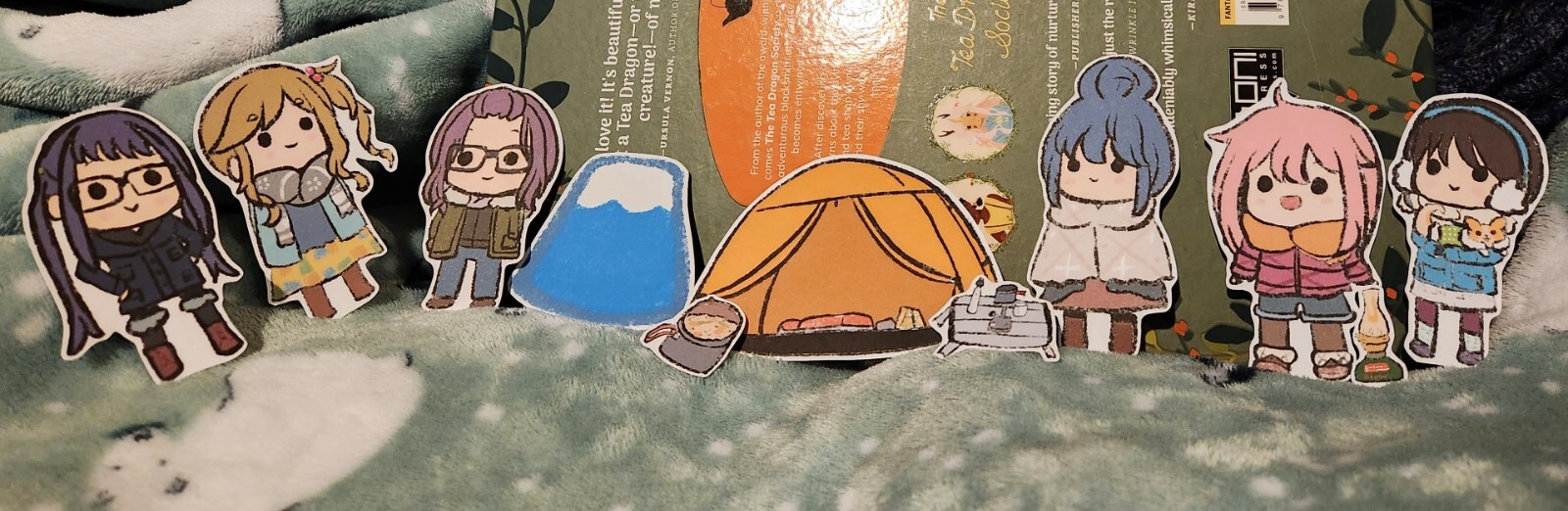 Anime Yuru Camp stickers (READ DESCRIPTION)
