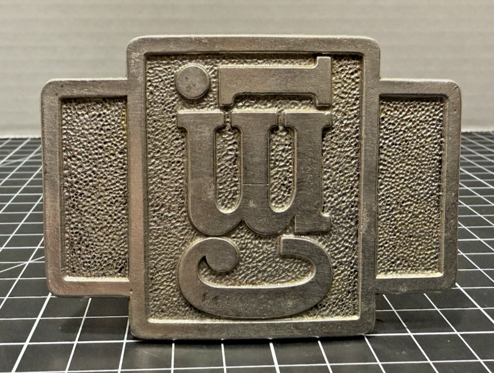 Cmi Terex Corp Oklahoma City Road Building Construction 70s Vintage Belt Buckle