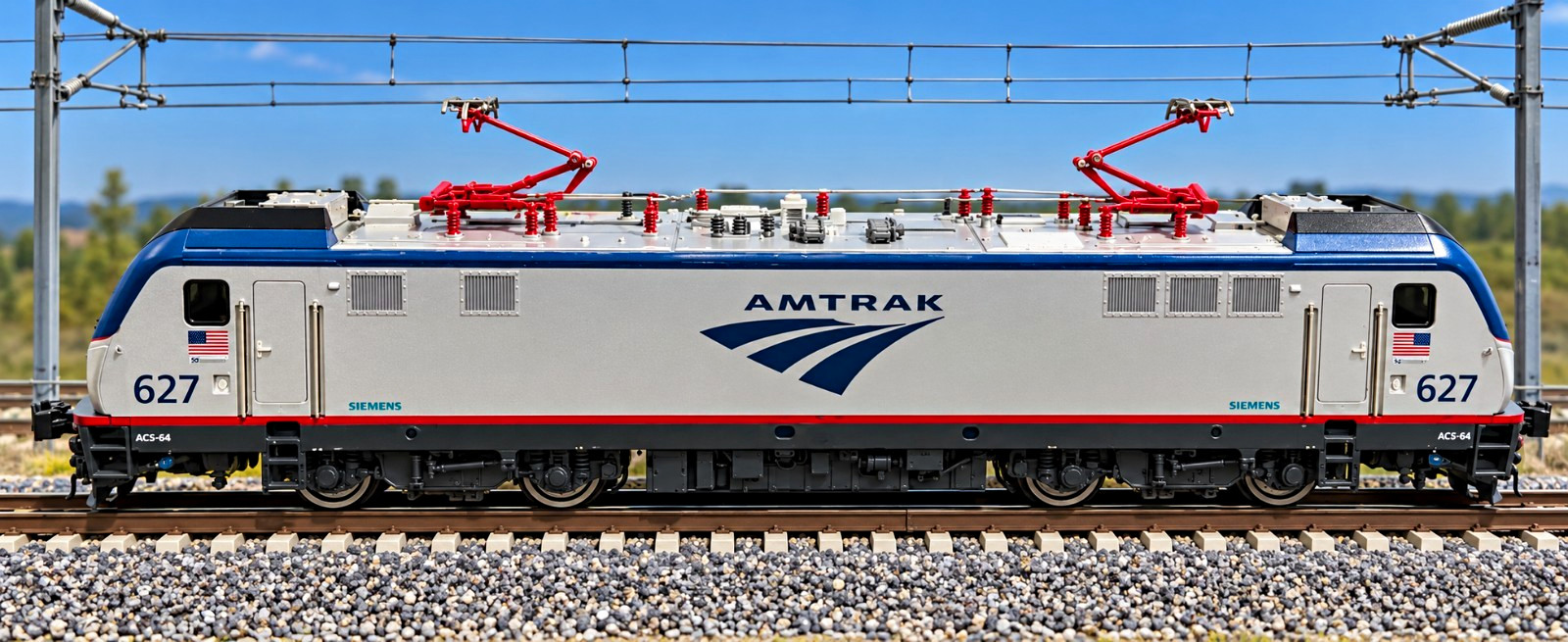 KATO N Scale Amtrak ACS-64 #627 Electric Locomotive MPN 137-3002 KATO N Scale Amtrak ACS-64 #627 Electric Locomotive MPN 137-3002