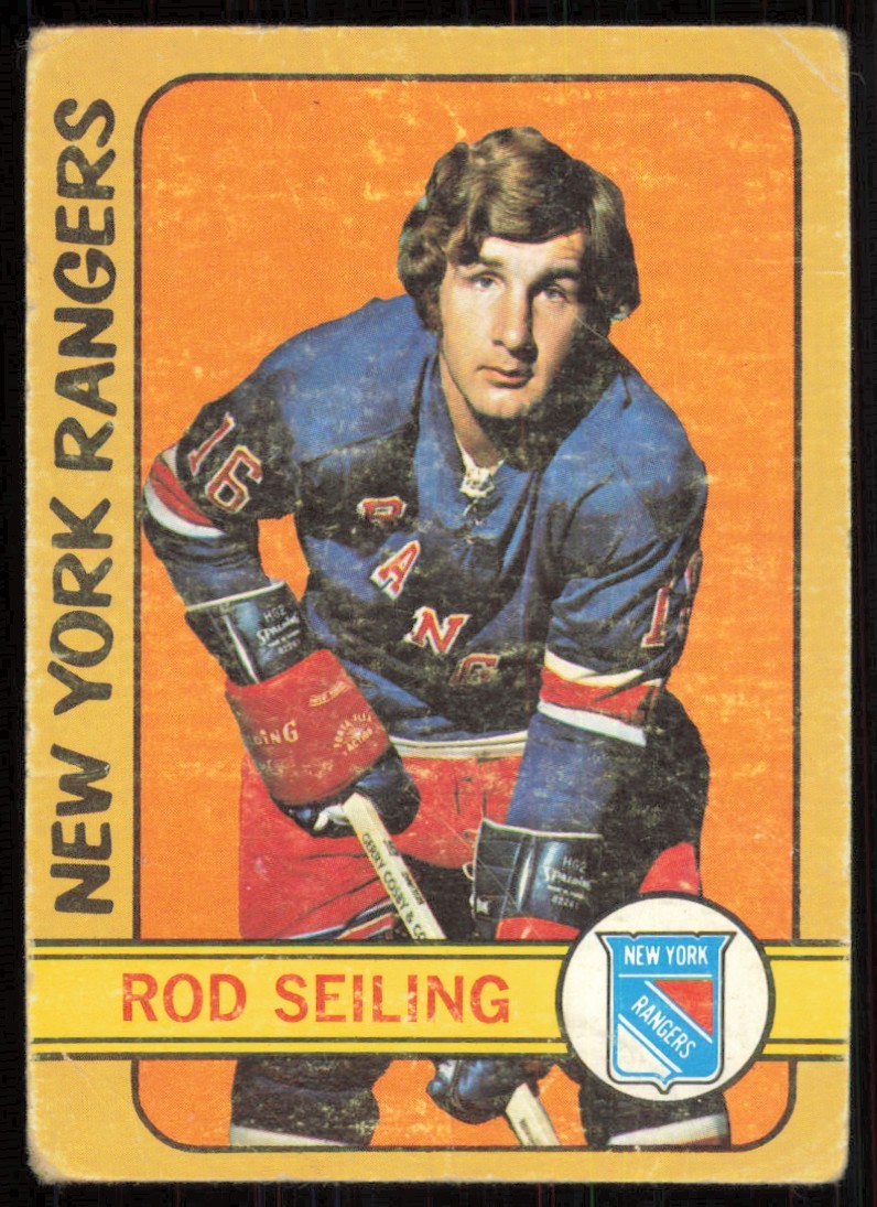 1972-73 Topps #149 ROD SEILING New York Rangers VG (Wrinkles)