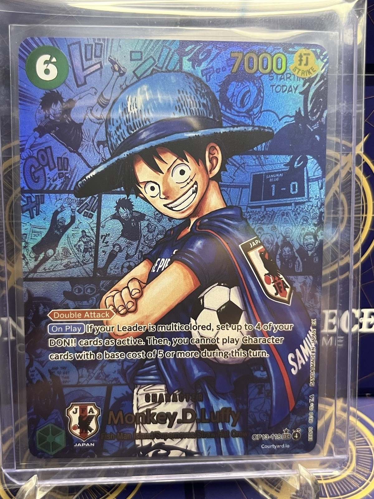 Monkey D.Luffy Alt Art Samurai OP13SEC✨One Piece Promotional ProxyFoil✨ Monkey D.Luffy Alt Art Samurai OP13SEC✨One Piece Promotional ProxyFoil✨