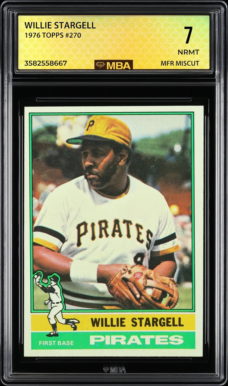 1976 Topps Willie Stargell #270 MBA 7