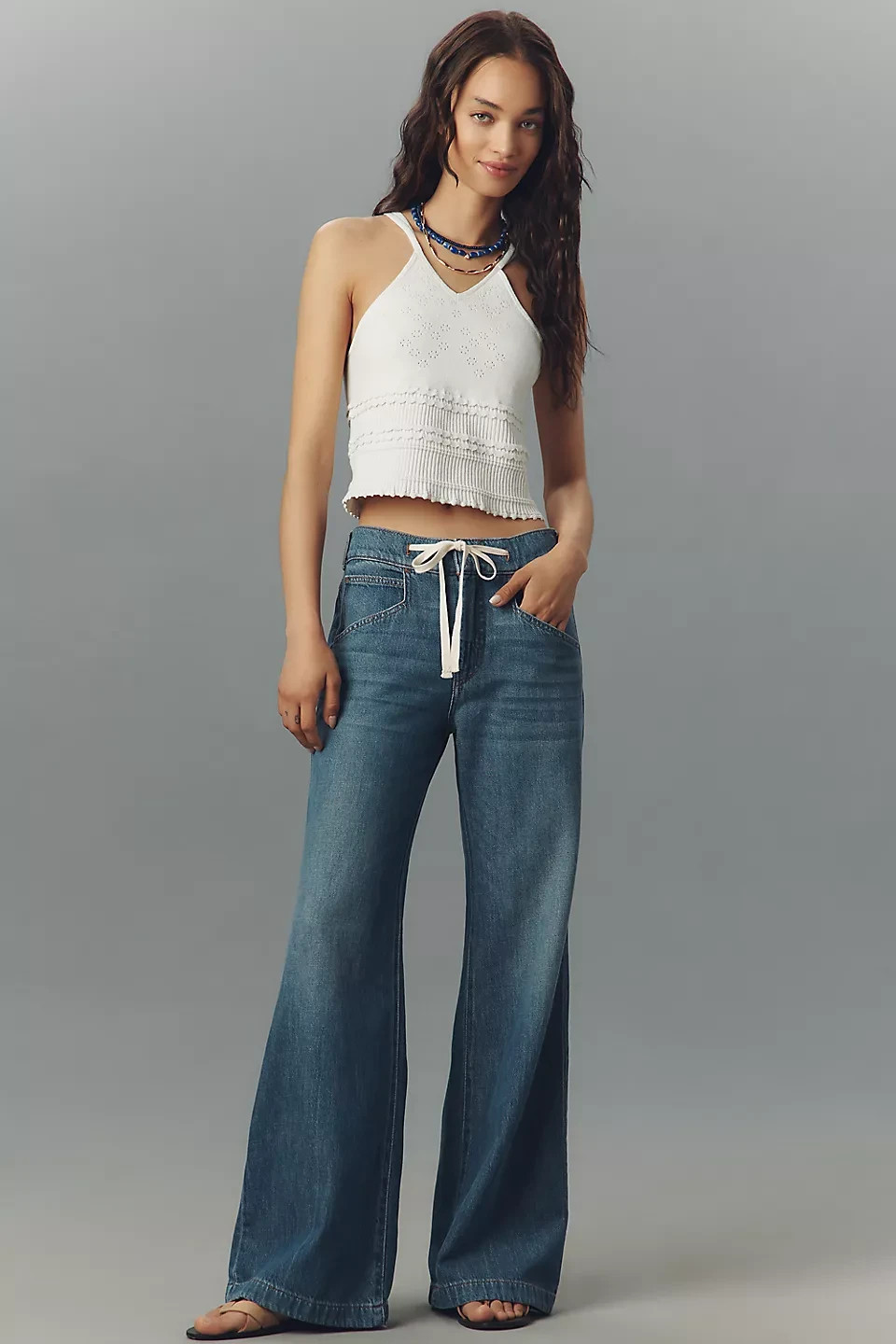 Anthropologie - Ellis High-Rise Pull-On Flare Jeans by Pilcro Anthropologie - Ellis High-Rise Pull-On Flare Jeans by Pilcro