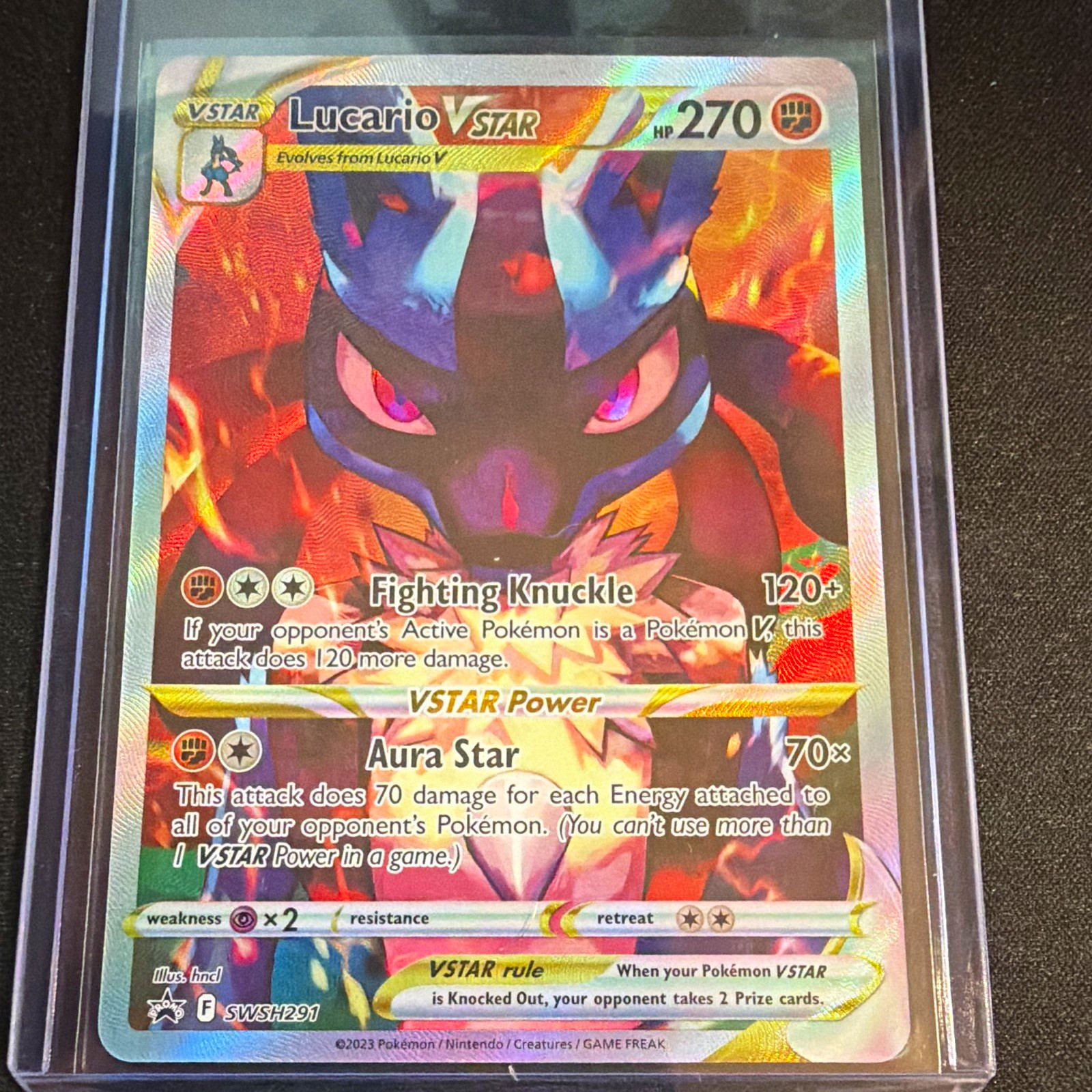 The Pokémon Company Lucario VSTAR SWSH291 SWSH Promo Holo EN 2023 270HP The Pokémon Company Lucario VSTAR SWSH291 SWSH Promo Holo EN 2023 270HP