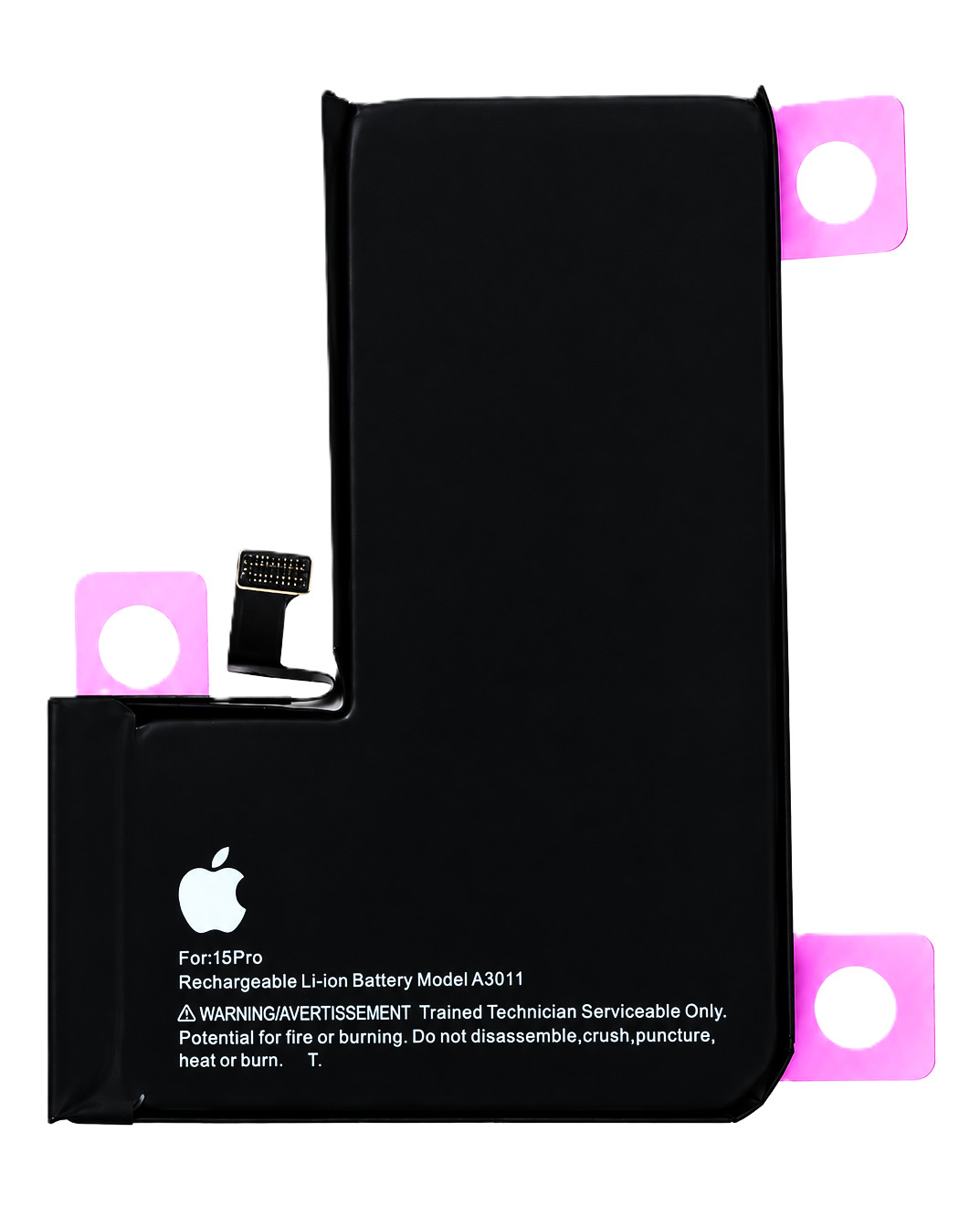 NEW OEM Apple iPhone 15 Pro Replacement Battery Black Diagnostic (100% Health)