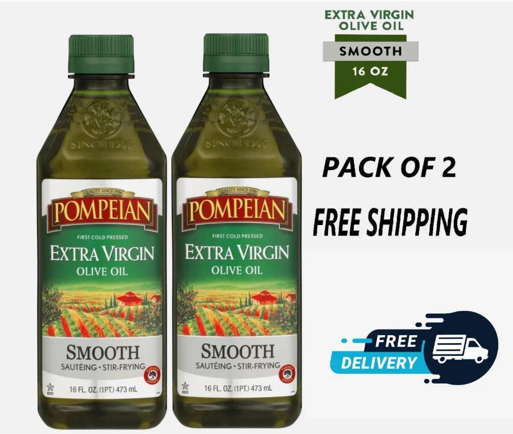 Pompeian Smooth Extra Virgin Olive Oil - 16 fl oz (Pack of 2) Pompeian Smooth Extra Virgin Olive Oil - 16 fl oz (Pack of 2)
