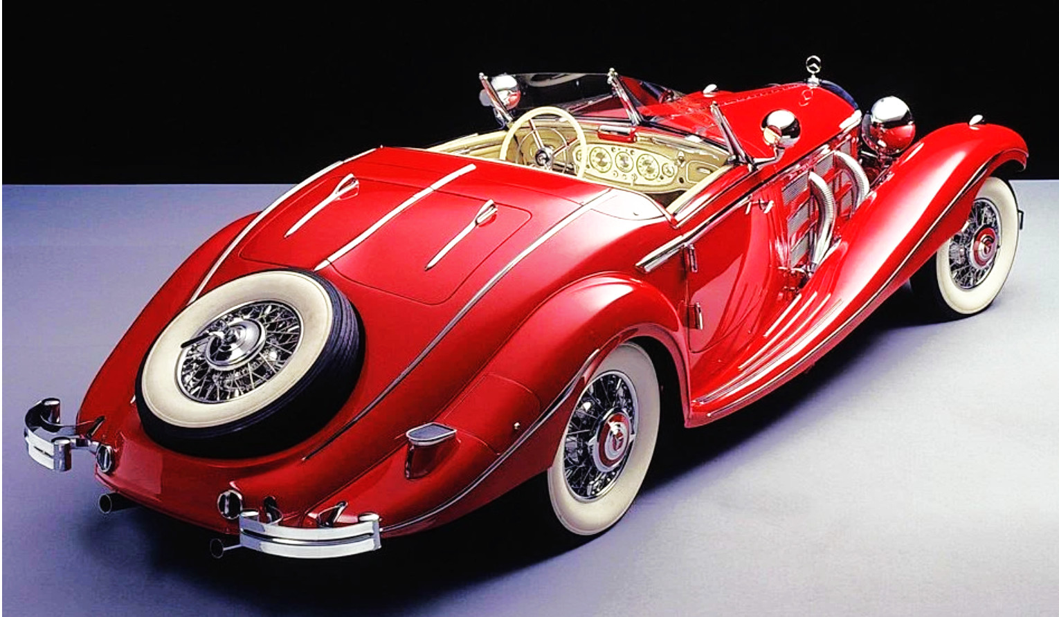 Mercedes-Benz Vintage1930Antique Car1955Custom Built TIN Metal Body 1:18 Model Mercedes-Benz Vintage1930Antique Car1955Custom Built TIN Metal Body 1:18 Model