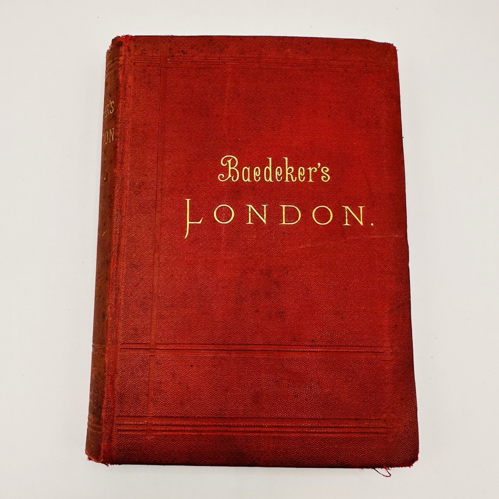 Baedeker’s London 1894 Antique Travel Guide Book Rare Complete Maps Plans