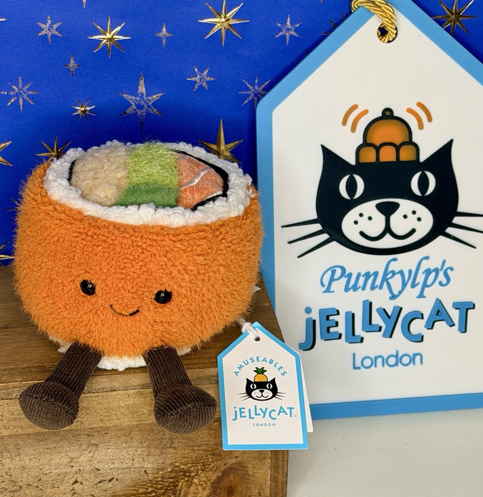 Jellycat CODHI CALIFORNIAN ROLL NWT Exclusive Sushi RARE FAST SHIPPING