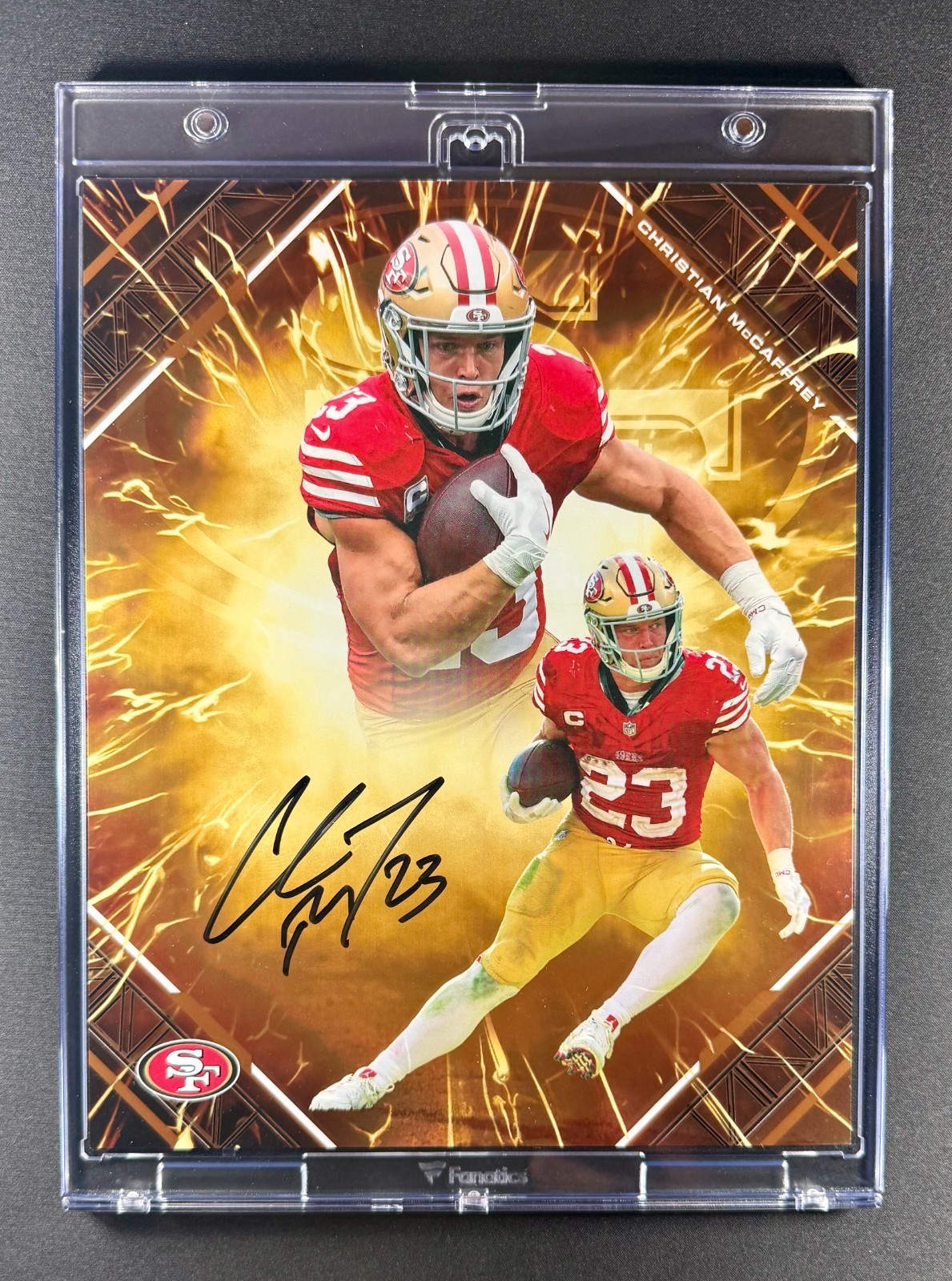 2025 Fanatics Under Wraps Christian McCaffrey 8x10 On-Card Auto /25 49ers 2025 Fanatics Under Wraps Christian McCaffrey 8x10 On-Card Auto /25 49ers