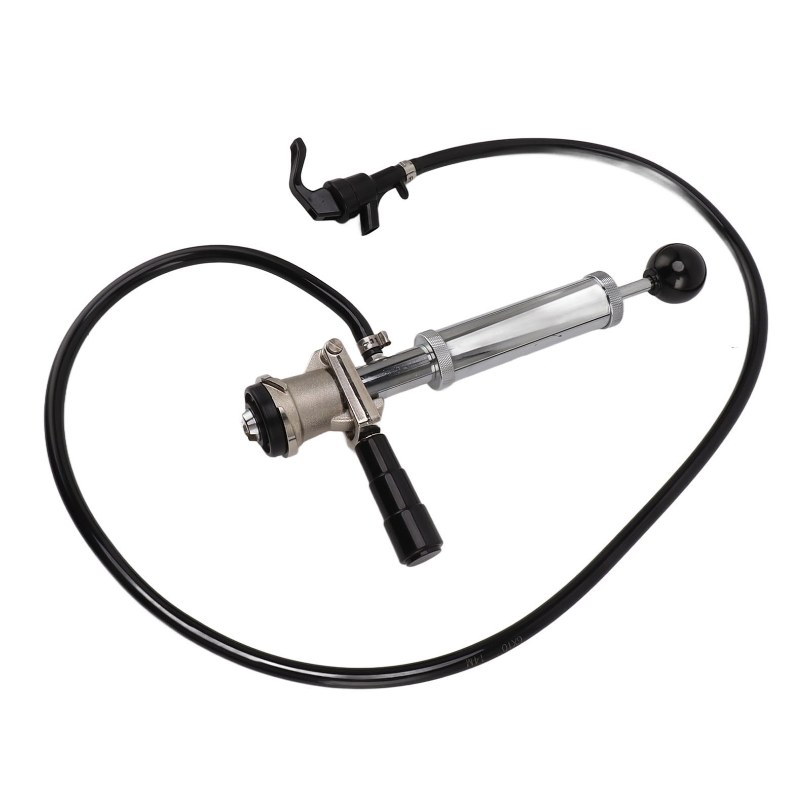 D System Beer Keg Tap Chrome Iron Keg Party Pump Faucet Hose For Party Picnic
