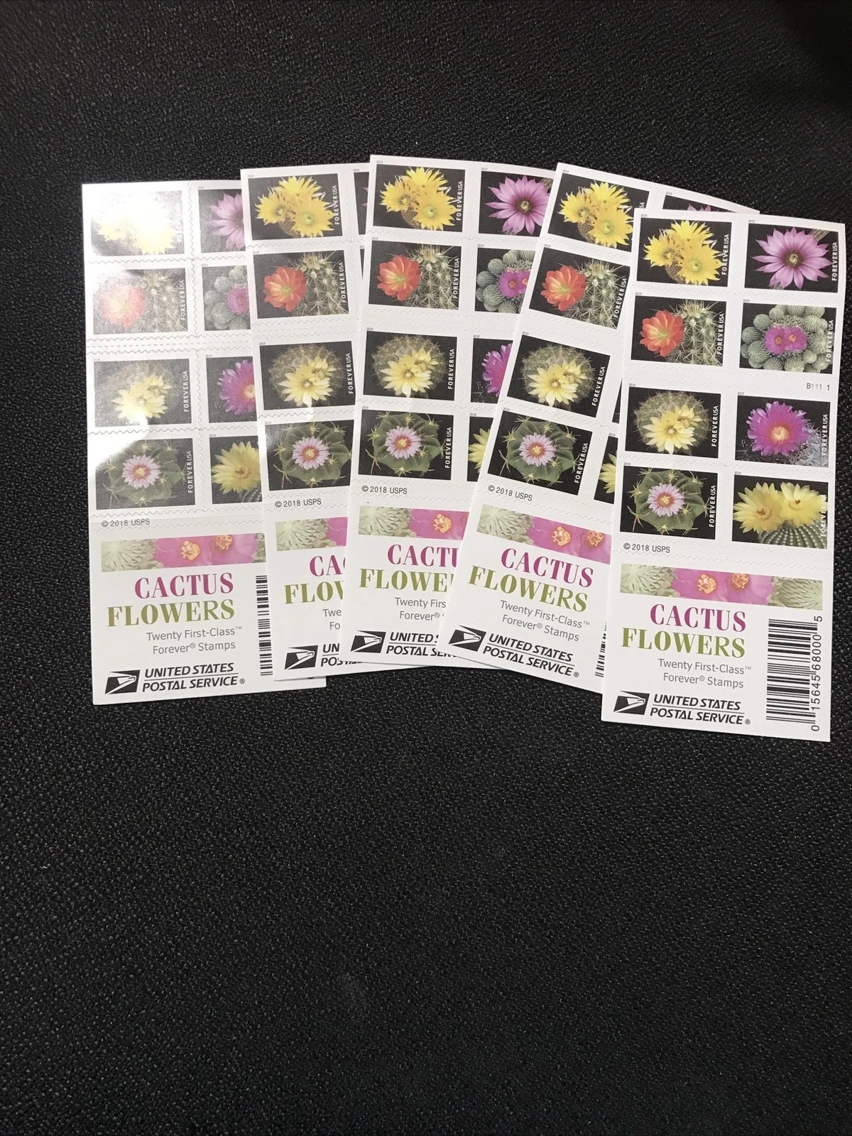 (10 sheets/200 pieces) 2019USA #5350-5359a Forever Cactus Flowers (10 sheets/200 pieces) 2019USA #5350-5359a Forever Cactus Flowers