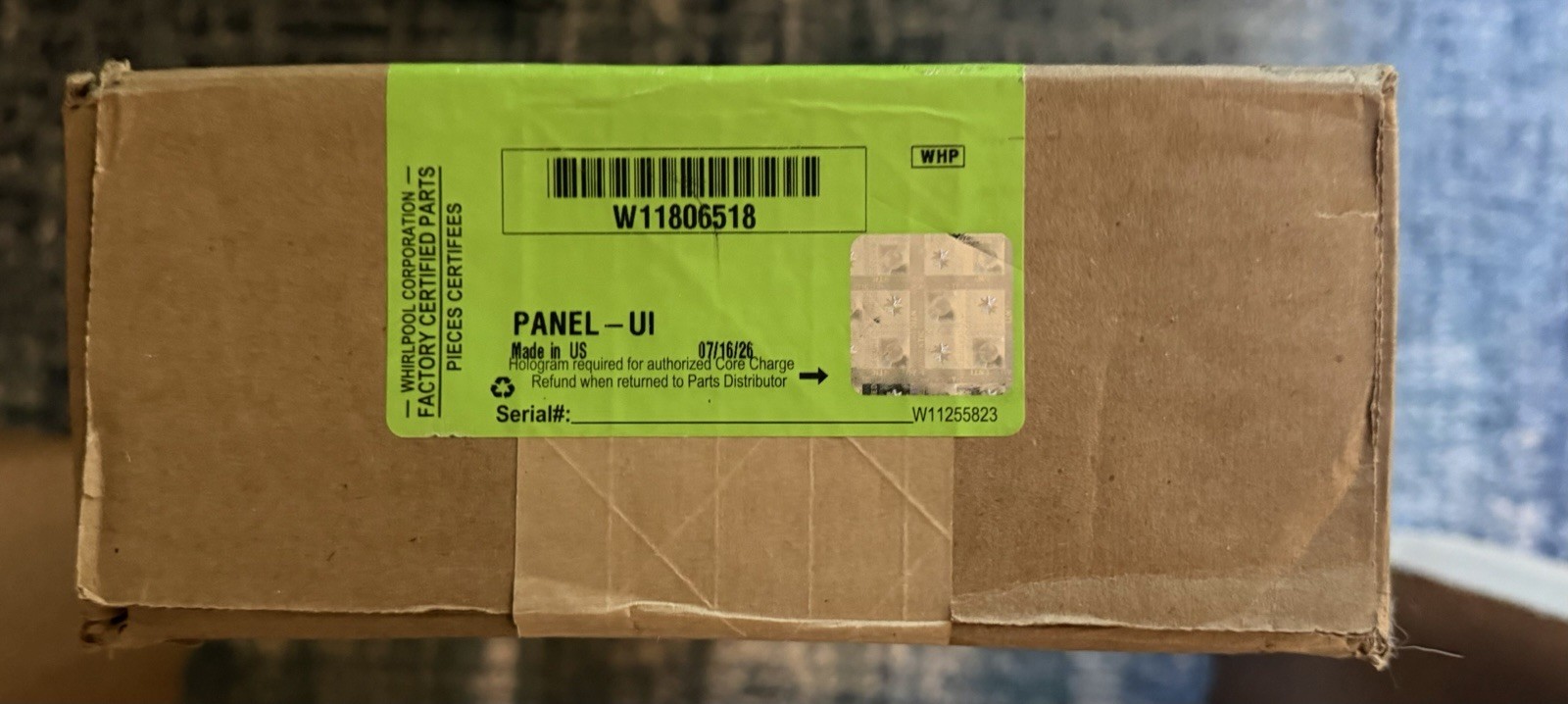 OEM Whirlpool Washer Control Panel W11806518 OEM Whirlpool Washer Control Panel W11806518