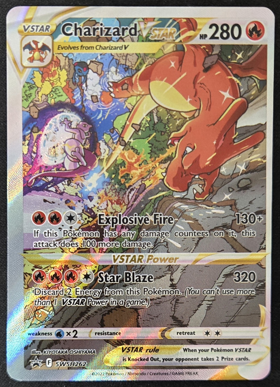 ERROR OFF CENTER Charizard VSTAR SWSH262 Black Star Promos Holo Pokémon 2022 NM