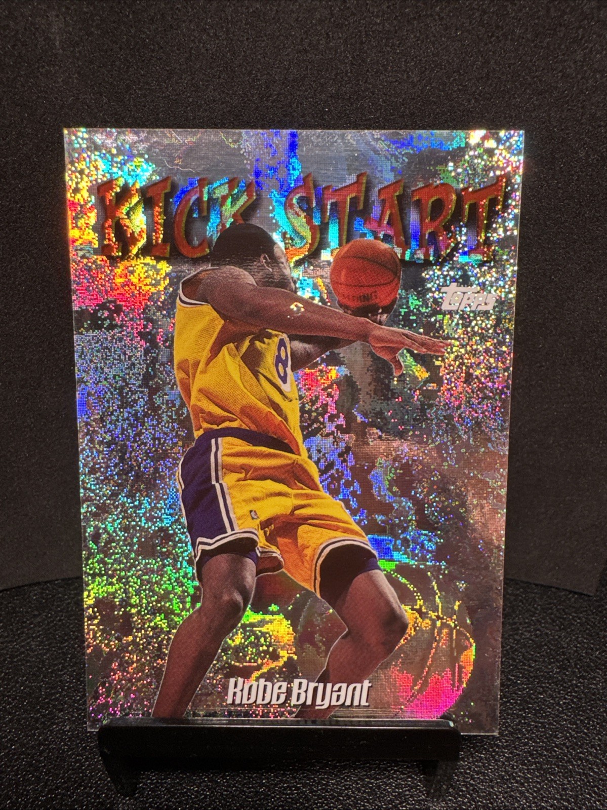 1998-99 Topps Kobe Bryant Kick Start Insert Case Hit Only Damage Is On Elbow 1998-99 Topps Kobe Bryant Kick Start Insert Case Hit Only Damage Is On Elbow