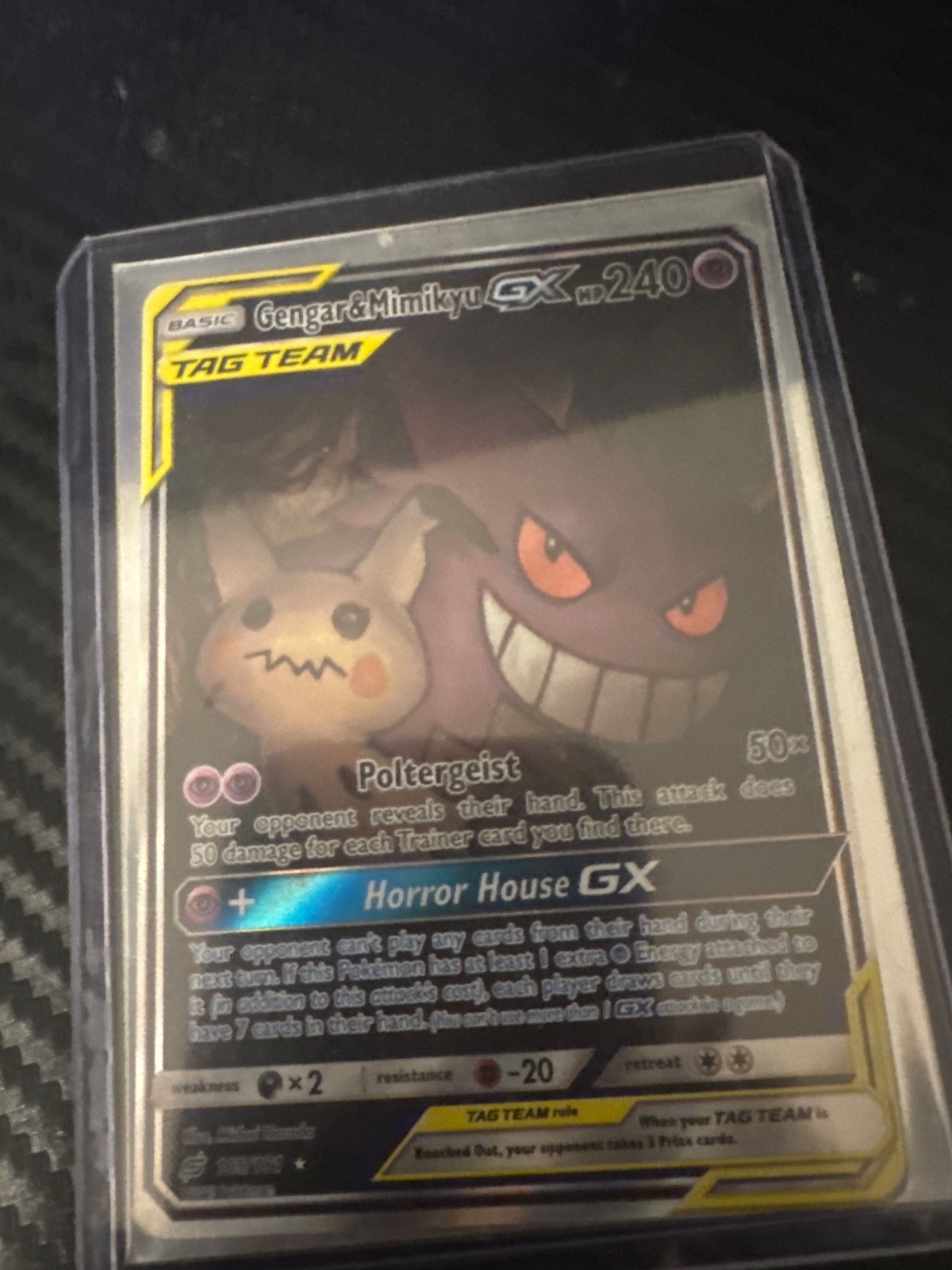 Gengar & Mimikyu GX (Alternate Full Art) 165/181 Sm-Team Up Holo Gengar & Mimikyu GX (Alternate Full Art) 165/181 Sm-Team Up Holo