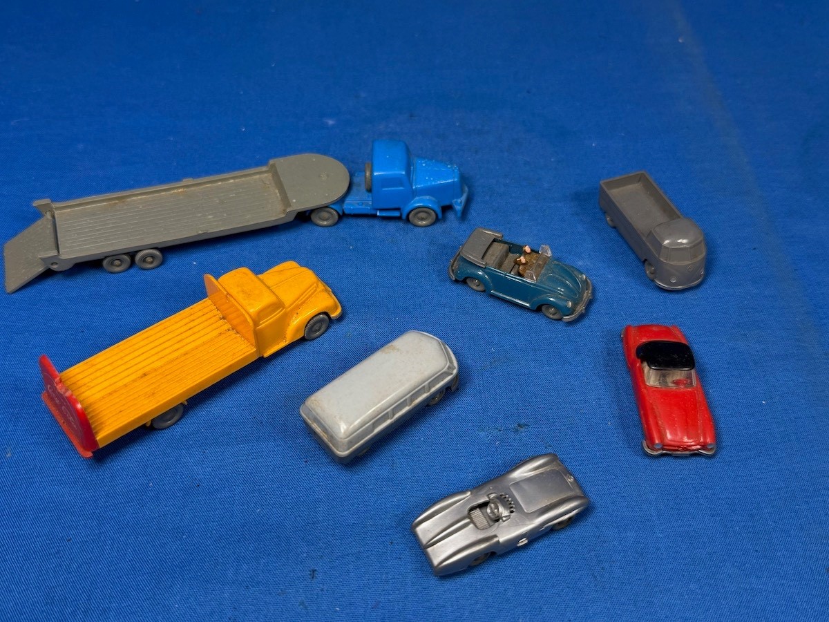 VINTAGE WIKING MADE IN GERMANY TRUCKS & CARS VW BUS LORRY MERCEDES FLATBED MORE